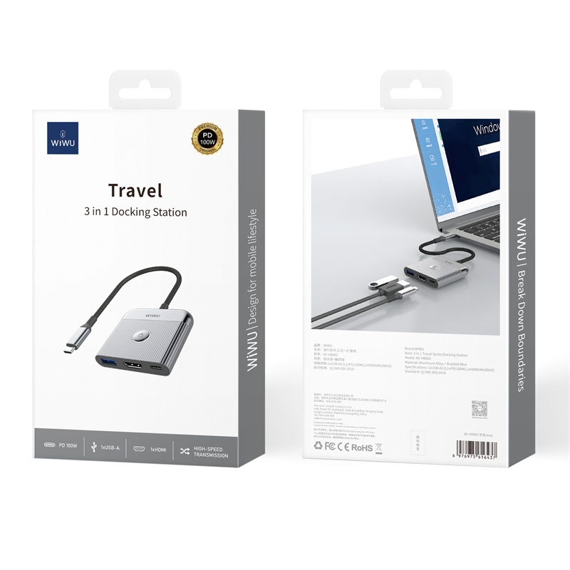3-in-1 USB C Travel Hub Wi-HB002