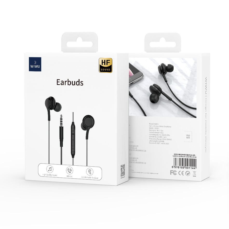 3.5mm Wired Headphones Black