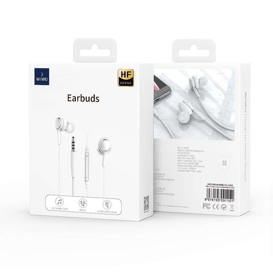 3.5mm Wired Headphones White