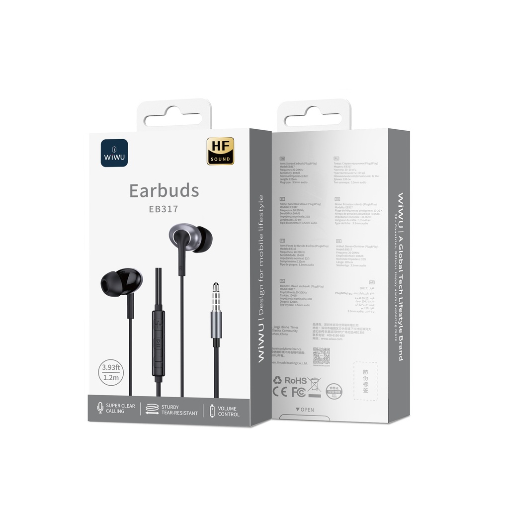 3.5mm Stereo Wired Headphones Black