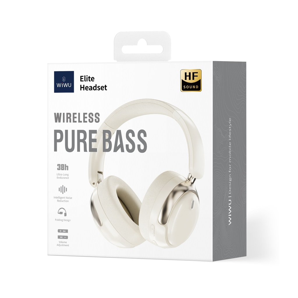 [WI-TD10-2 6977703650518] Elite TD-10 Wireless Headphones with ANC White