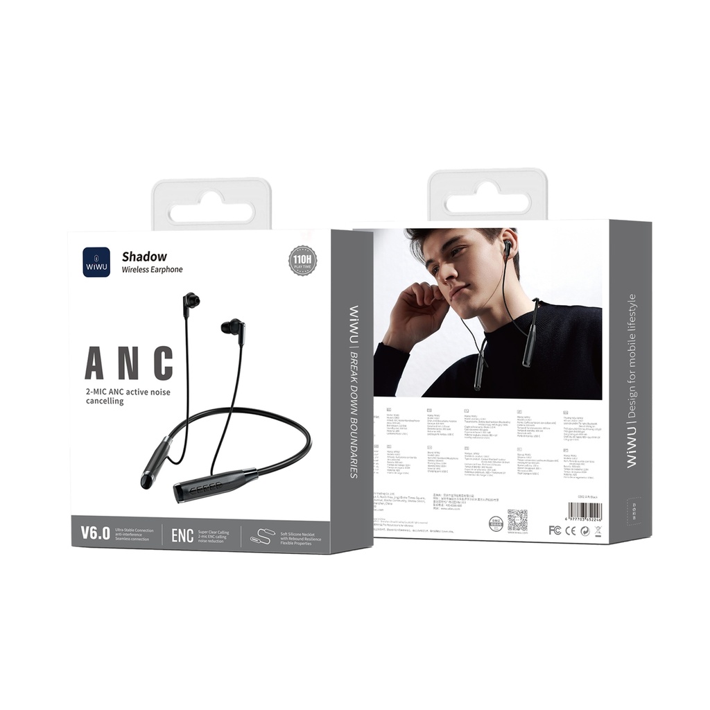 [WI-GB02 6977703652246] Shadow GB02 Wireless Headphones with ANC