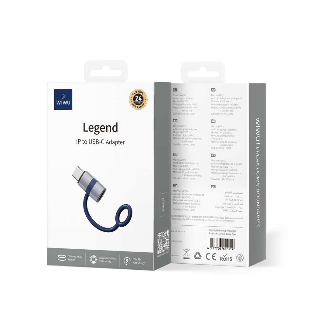 Legend USB L-C Adapter Black