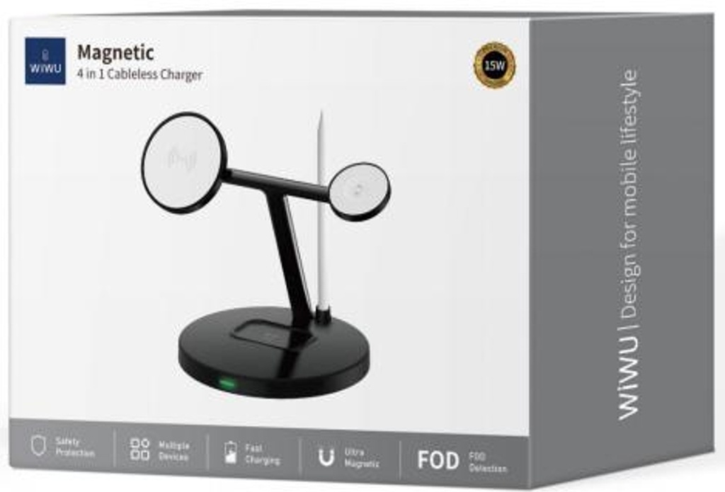 [WI-W032 6976975619858] 4-in-1 Magnetic Wireless Charger