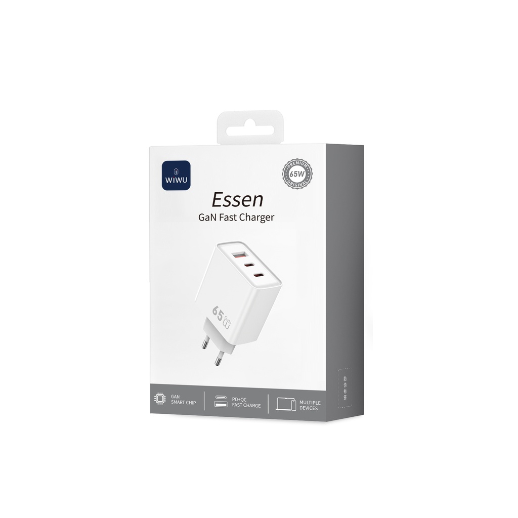 Essen 65W USB A+2C GaN Fast Charger – EU Plug