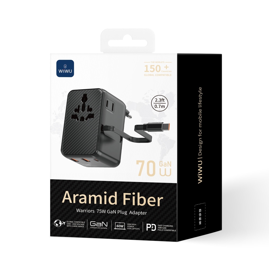 Universal 70W GaN Warrior Adapter