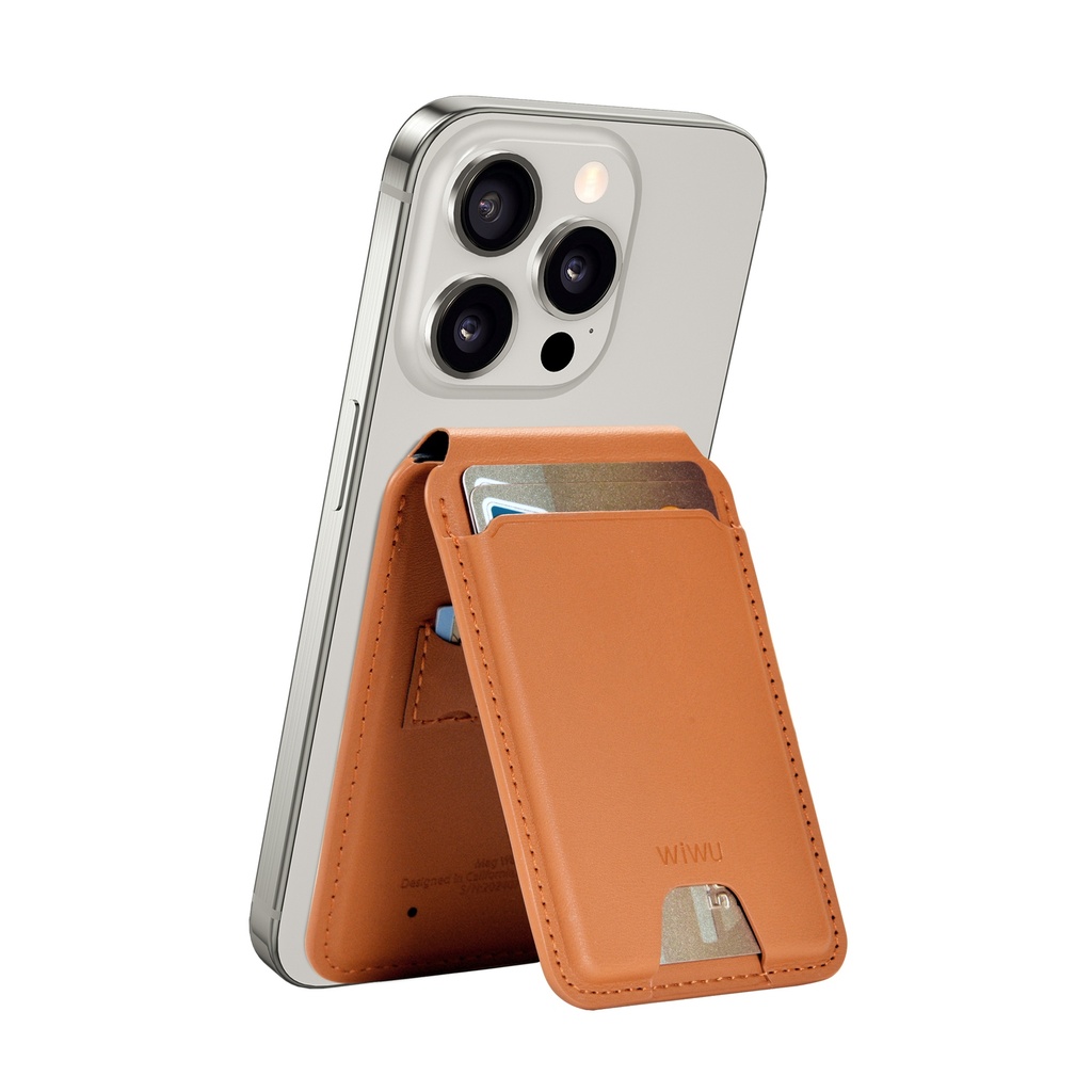 FM Brown Magnetic Wallet