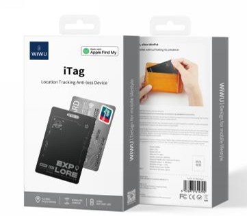 [WI-WT03 6976975614792] Anti-loss device with location tracking iTag Black