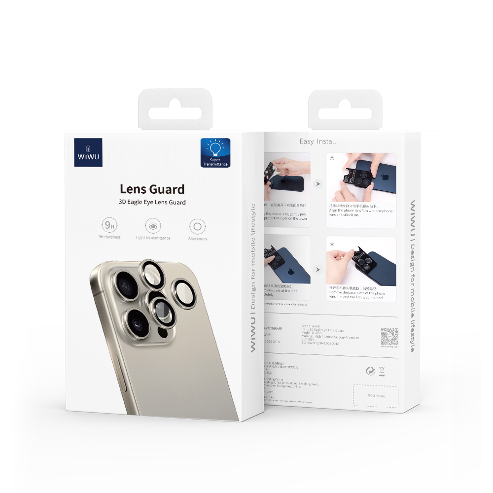 [LG005-IP17A-1 6977703650297] Eagle Eye Titan 3D Lens Protector for iPhone 17 Air Silver (1 lens/pack)