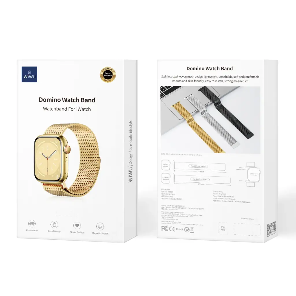 38/40/41mm Dorado Correa Metalica iWatch