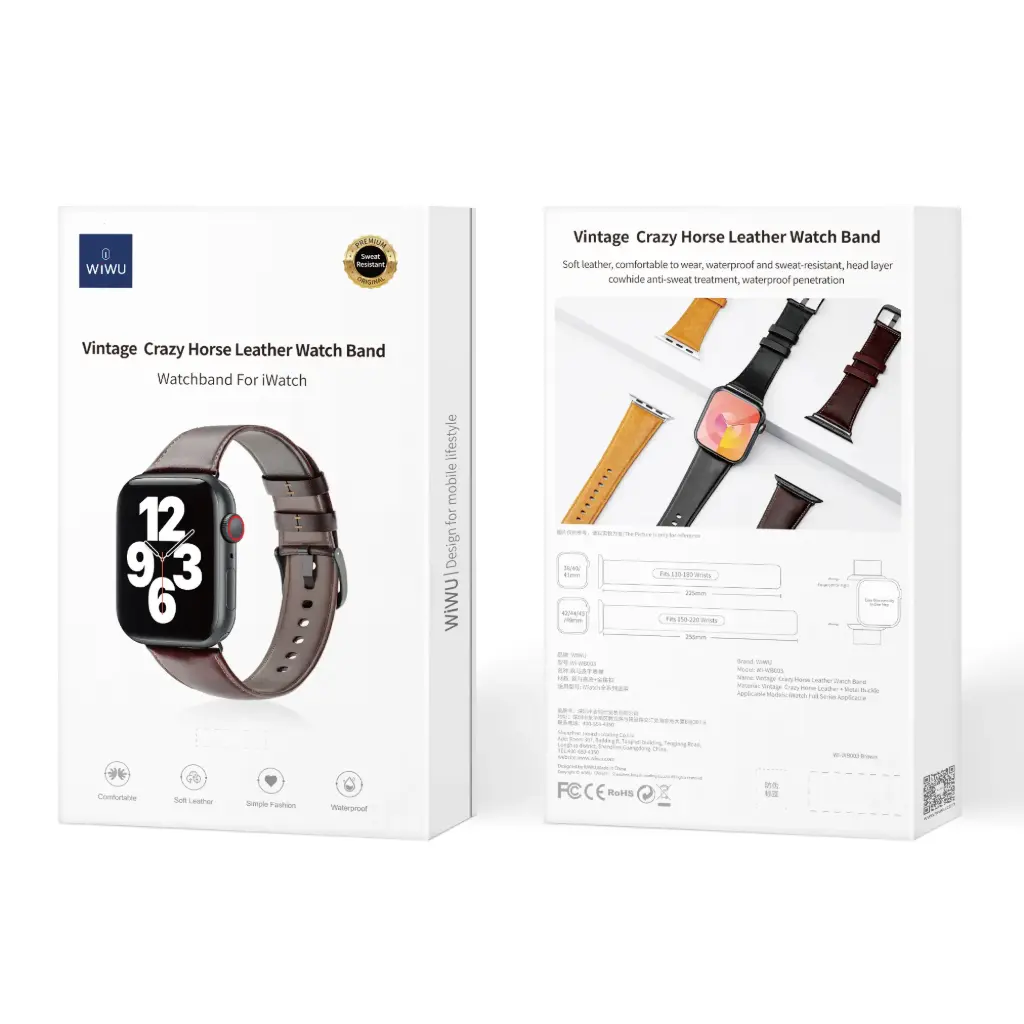 38/40/41mm Café Correa de Cuero iWatch