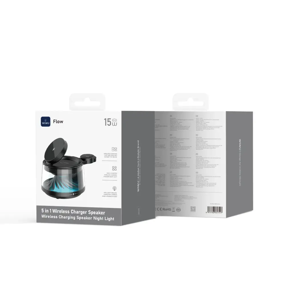 Cargador Inalámbrico 5en1 con luz