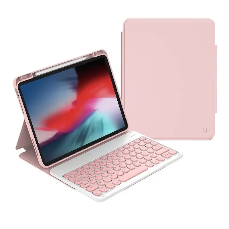 Tab A8 Funda Protectora con Teclado Rosa